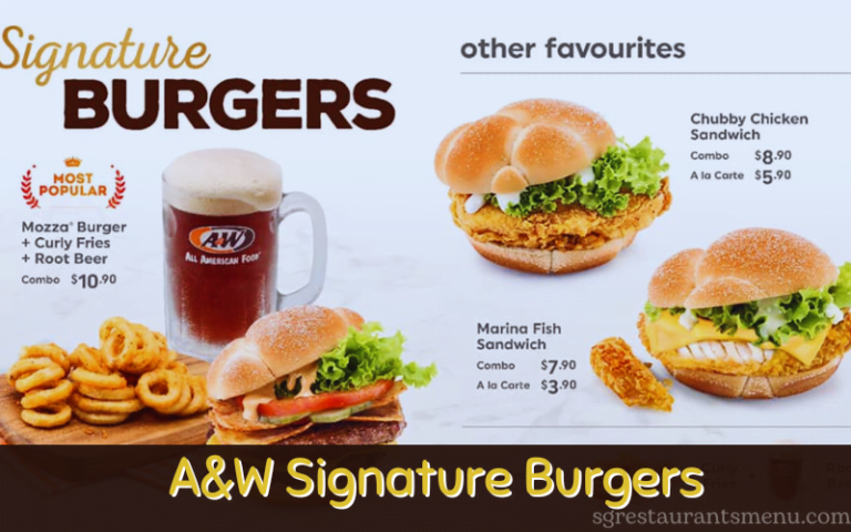 A&W Singapore Menu with Updated Prices 2024