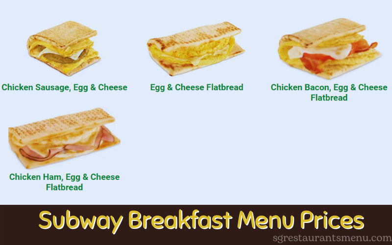Subway Singapore Menu Prices 2023