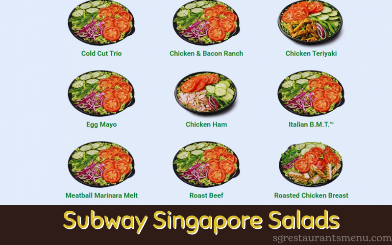 Subway Singapore Menu Prices 2023