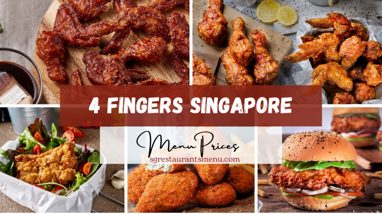 4 Fingers Menu Singapore With Latest Prices 2025