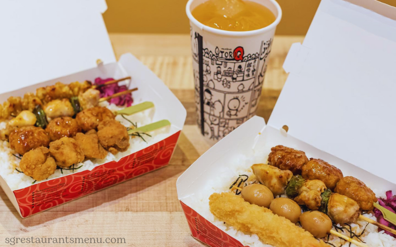 Tori Q Menu Singapore Price