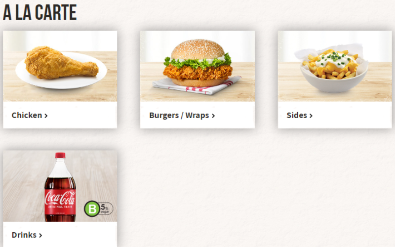 KFC Singapore Menu with Updated Prices 2024