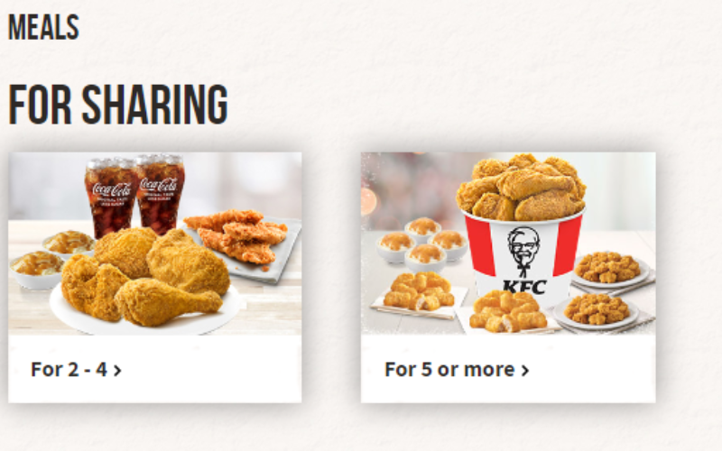 KFC Singapore Menu with Updated Prices 2024