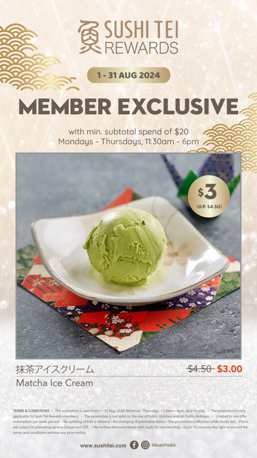 Sushi Tei Menu Prices Singapore 2024 - Promotions & Membership