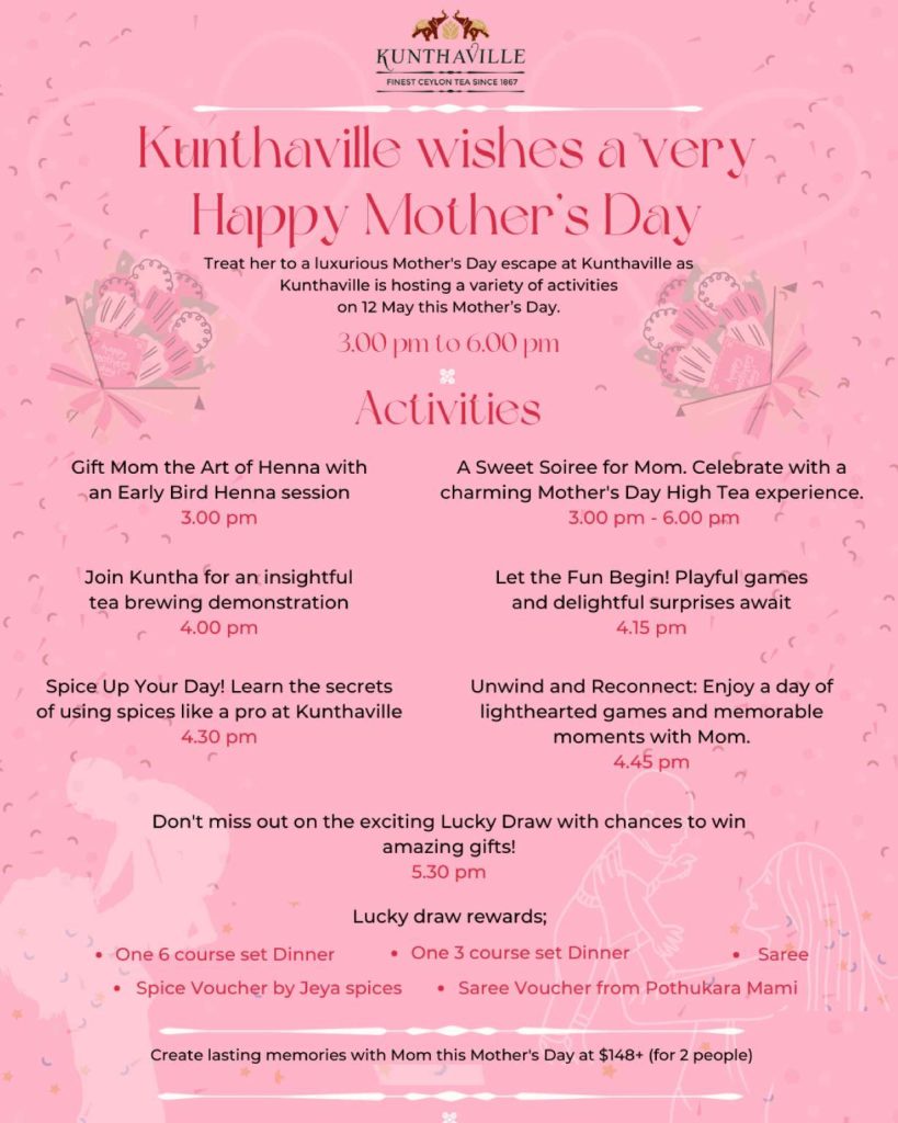 Mother's Day Kunthaville Menu