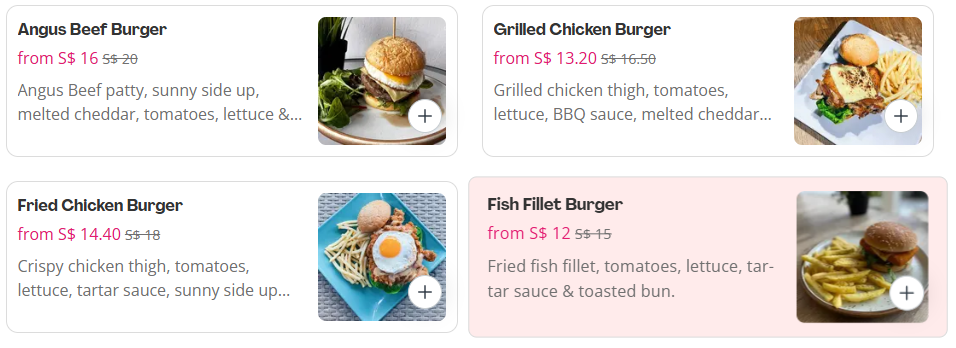 Burger Menu