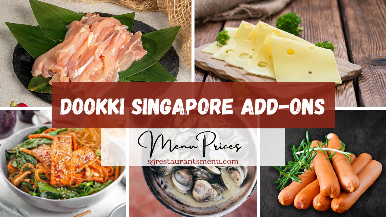 Dookki Singapore Add-Ons Menu