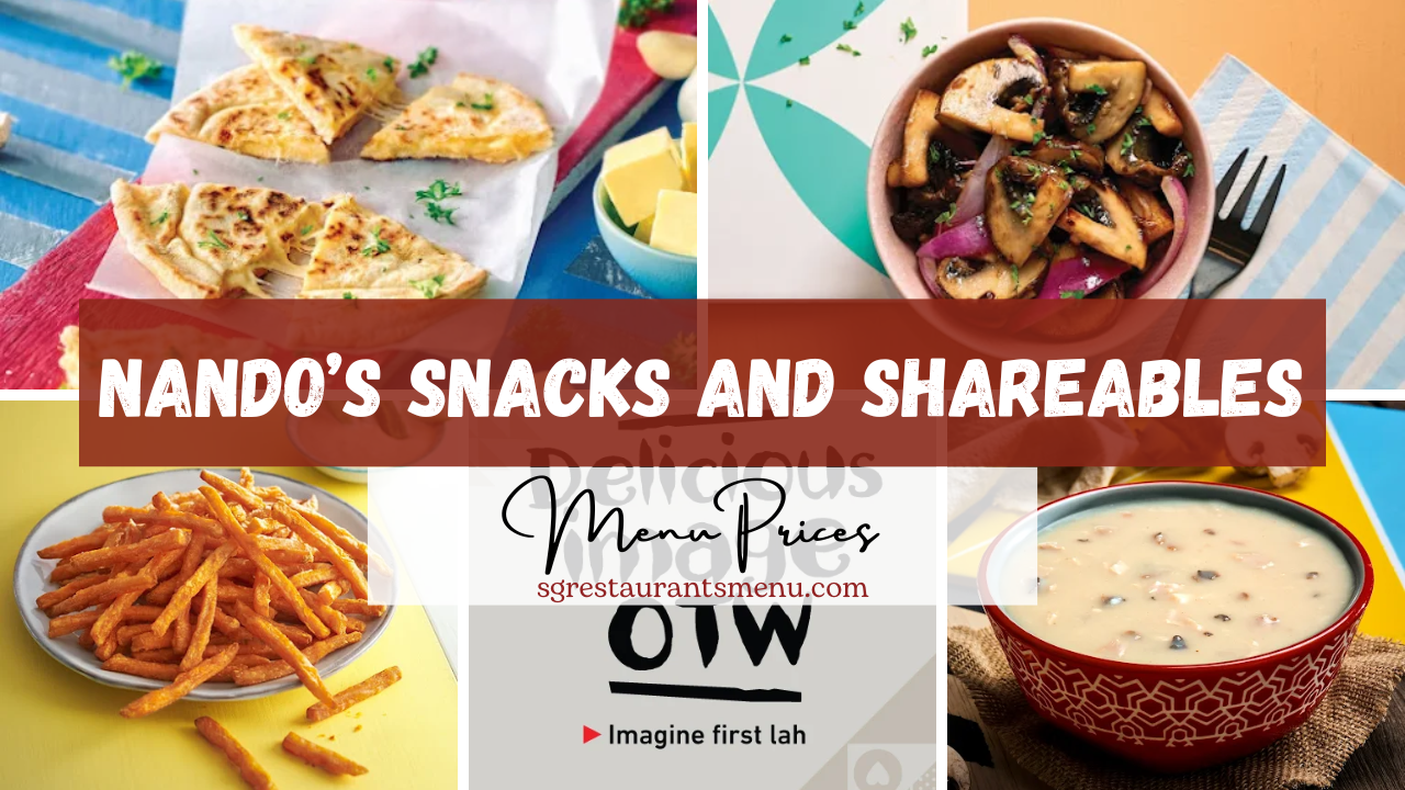 Nando’s Snacks and Shareables Menu